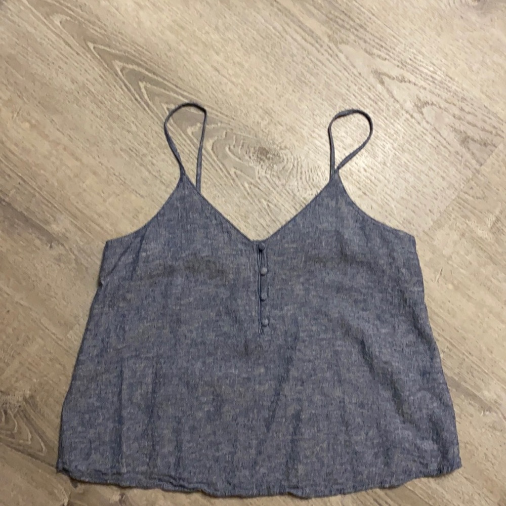 Linen blend tank top